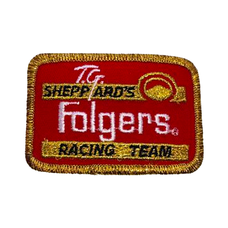 Vintage TG Sheppards Racing Team Folgers Coffee Nascar Patch