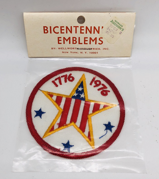 Vintage USA 1776 Flag Round with Star 3 Patch