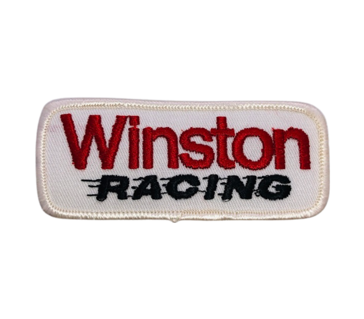 Vintage Winston Nascar NHRA Racing Patch Red Black – gearheadhats